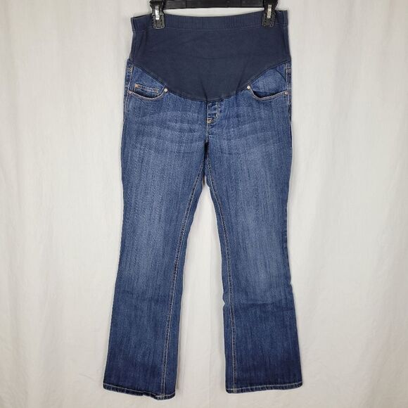 Old‎ Navy Flare Leg Stretch Panel Denim Blue Jeans - Picture 1 of 9